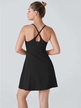 HALARA Black Strappy Mini Dress